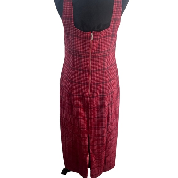 ANTHROPOLOGIE, SZ 8, RED/BLACK, SLEEVELESS, ZIP UP DRESS. NWT - Picture 3 of 11